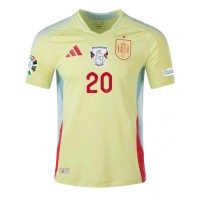 Španielsko Pedri Gonzalez #20 Vonkajší futbalový dres ME 2024 Krátky Rukáv